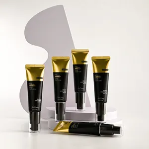 Squeeze Soft Black Packaging Tube Plastic Cosmetic Wholesale With Cap