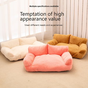 Cama Portátil Grande para Mascotas para Todas las Estaciones, Alfombra Gruesa y Cálida Tipo Sofá, Resistente al Desgaste, Diseño Rectangular Moderno con Estampado Animal, Suave - Product Image 6