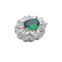 Fabricant en vrac luxe grosse boîte unique fermoir chaîne vis serrure bijoux zircon 925 fermoirs en argent sterling pour collier de perles