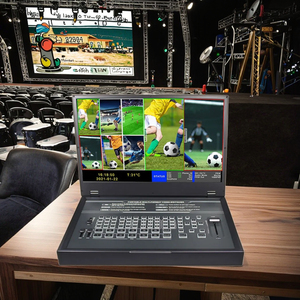 Thiết Bị Di Động Hds9336 Xách Tay 6-Kênh 15.6 "LCD Hiển Thị Video Mixer Cho Tik Sống Trực Tuyến Đài Phát Thanh Truyền Hình Thiết Bị Phát Sóng - Product Image 3