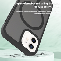 Coque de téléphone magnétique effet peau mate pour iPhone 12 Mini 13 Mini 14 Plus 15 Pro 16e 17 Pro Max 16e 12/13mini, anti-chute