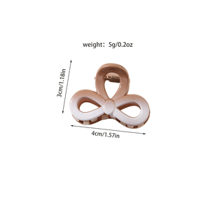 Pinzas de Pelo de Plástico con Diseño de Lazo Degradado y Forma de Tiburón, Sencillas y Modernas, para Venta al Por Mayor - Product Image 1