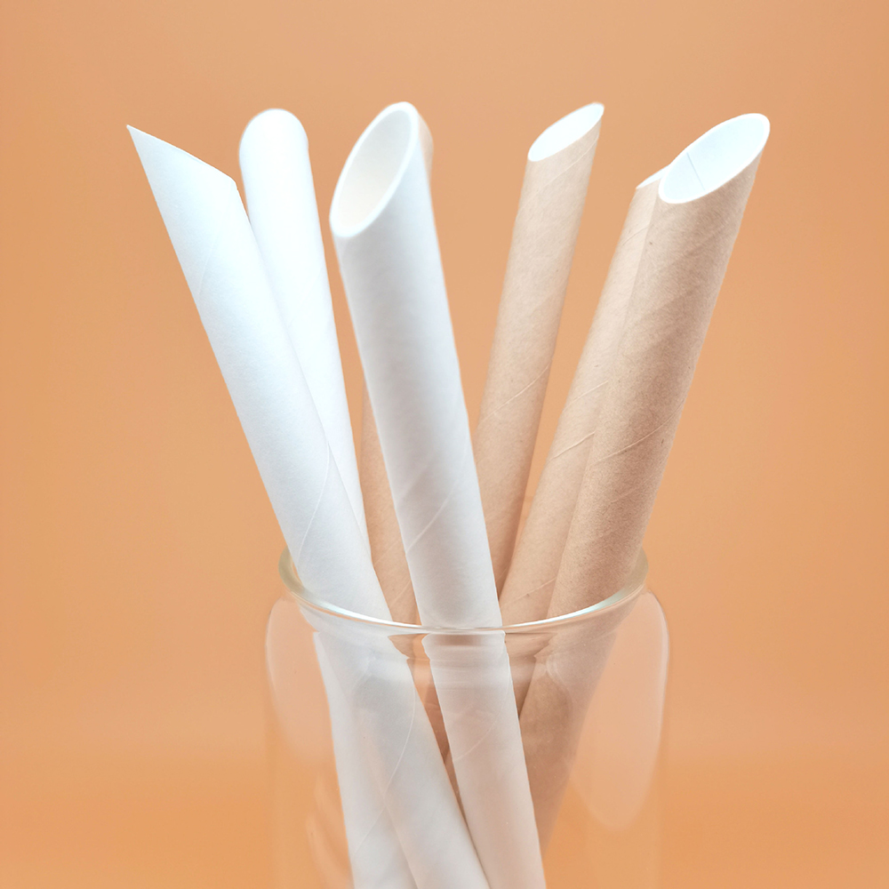Custom made supported bio-degradable milk tea shop disposable paper straws