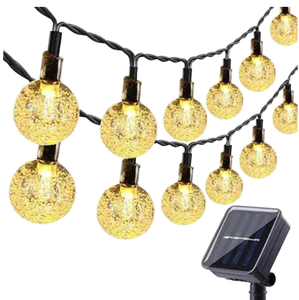 Ngoài trời IP65 không thấm nước năng lượng mặt trời Powered <span class=keywords><strong>LED</strong></span> <span class=keywords><strong>String</strong></span> Lights cho vườn giáng sinh trang trí nội thất 5M 10m 20m chiều dài tùy chọn 8 mô hình - Product Image 1