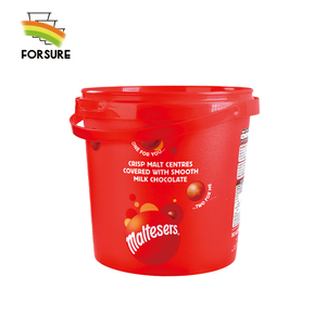 Cubeta de Plástico de 1 Litro para Helado, Envase Redondo de Plástico para Chocolate con Asa, Cubeta de Plástico IML para Clientes - Product Image 3