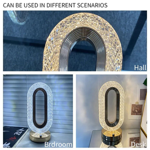 Lámpara de mesa LED de lujo, luz de noche moderna de Cristal, Control táctil para decorar dormitorio, restaurante y Bar - Product Image 4