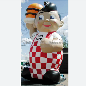 Riesiger aufblasbarer Charakter mit Food Balloon Cute Custom ized Advertising <span class=keywords><strong>Promotion</strong></span> Display Hochwertiger tragbarer Hamburger - Product Image 1