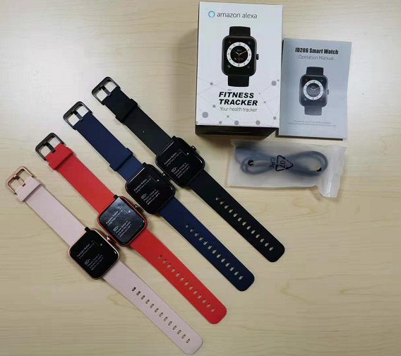Newest Alexa ID206 Smart Watch Voice Control Smart Home Muti Sport Modes Real Heart Rate Monitoring Smartwatch ID206