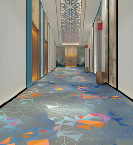 Customized Luxury Nylon Printed Carpet Rug Set for Hotels Banquet Halls Corridors Area Rugs and Sets - Product Image 3