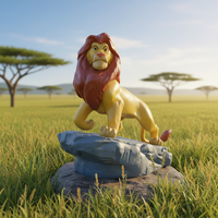 Figurines d'action amusantes du roi Lion Simba, jouets de dessin animé pour cadeau