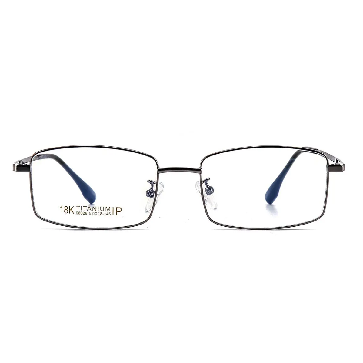 Sh Custom Logo Mode 18K Titanium Brillen Frame Metalen Bril Voor Mannen Zakelijke Optische Frames