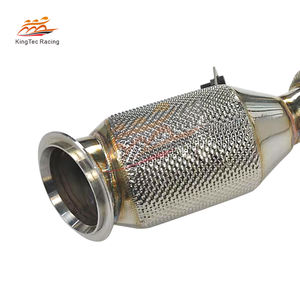 Tuyau d'échappement N20 Downpipe pour <span class=keywords><strong>BMW</strong></span> Série 4 catted F30 <span class=keywords><strong>320i</strong></span> 320xi 328i 328xi Bouclier thermique avec catalyseur à 200 cellules - Product Image 5