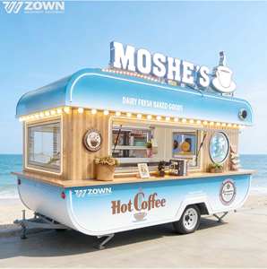 Custom Electric Mobile Food Truck Essential Cooking Equipment <b>Concession</b> Cart For Scenic Area Juice Burger Vendor Business - Product Image 1