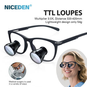 Niceden <span class=keywords><strong>Dental</strong></span> Loupe Ultralicht Binoculair Vergrootglas Tandarts Chirurgische Tandheelkundige Bril Burite <span class=keywords><strong>2x</strong></span> 3x Ttl Metaalmateriaal Optisch - Product Image 3