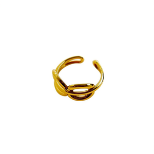Anillos de Moda de Acero Inoxidable 316L con Baño de Oro PVD, Diseño Minimalista, Sostenible y Resistente - Product Image 2
