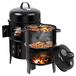 Moderna <span class=keywords><strong>Parrilla</strong></span> Ahumadora Comercial de Hierro para Carne y Pescado, Horno BBQ Portátil para Cocina Exterior M03006 - Product Image 1