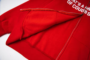 เสื้อสเวตเชิ้ตมีฮู้ดผ้ากำมะหยี่พิมพ์ลาย THAT'S A AWFUL LOT OF COUPH SYRUP ทรงหลวม สไตล์สปอร์ต สำหรับผู้ชาย - Product Image 6