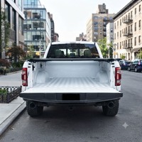 Couverture de benne de camionnette rigide pliable en trois parties, en alliage d'aluminium, étanche, avec verrouillage (5ft/6ft), ajustement universel