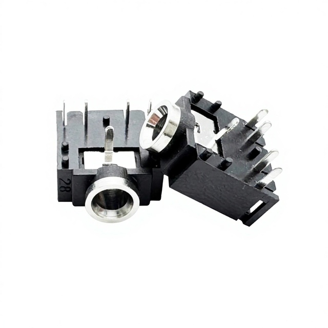 ZOPRO 3.5MM Stereo Female Headphone Audio Socket 5-Pin PCB Mount Jack Connector 3F07 Two-Channel PJ-307 CN/GUA