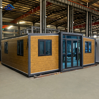 Maison conteneur extensible certifiée aux normes australiennes AS/NZS, 2 chambres, maison préfabriquée modulaire en acier pour la vie en plein air