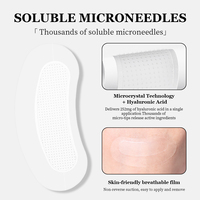 Masque pour les yeux à micro-aiguilles dissolvantes à l'acide hyaluronique anti-rides, hydratant, raffermissant et éclaircissant, marque privée