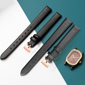 นาฬิกาผู้หญิงทรงสี่เหลี่ยมขนาดเล็กพร้อมสายรัดแบบเรียบง่ายสีแดงสีเขียวขนาดเล็กสายหนัง - Product Image 2