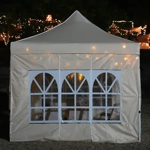 Tente de salon professionnel pop-up à quatre coins Tente de publicité commerciale imprimée en gros Tente automatique pliante pour l'extérieur