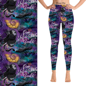 Leggings góticos <span class=keywords><strong>de</strong></span> bruja marina para mujer, pantalones elásticos con estampado <span class=keywords><strong>de</strong></span> tentáculos <span class=keywords><strong>de</strong></span> pulpo y patrón <span class=keywords><strong>de</strong></span> almas desgraciadas, ropa deportiva. - Product Image 1