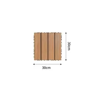 Neue Umweltfreundliche Feuerfeste Wasserdichte Rutschfeste Quadratische Ineinandergreifende Outdoor-Bodenplatten Selbstverlegende Terrassenfliesen aus Holz-Kunststoff
