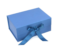 Boîte cadeau rigide recyclable avec gaufrage, cadre photo personnalisé et emballage de bougie, sangle en ruban réutilisable