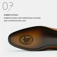 Chaussures Oxford plates pour hommes sur mesure OEM/ODM, à bout pointu, en cuir de vachette, respirantes, imperméables, antidérapantes, confortables, pour le bureau, la carrière, l'été