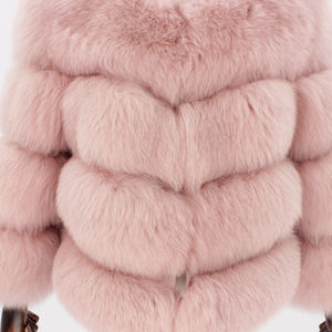 Manteau de fourrure de renard véritable pour femme, blouson d'hiver, vraie fourrure naturelle, vente en gros, - Product Image 4