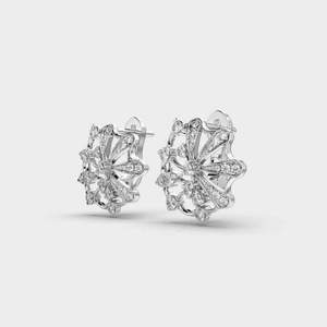 Premium Round Brilliant Lab Grown Diamond <b>Stud</b> <b>Earrings</b> for Women Fine 925 Sterling <b>Silver</b> Fashion Jewelry - Product Image 1