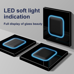 Bouton de réinitialisation de la presse murale de type 86 Lumière LED Verre trempé Écran tactile 4 gangs Prise d'interrupteur 2 voies Smart Life - Product Image 4