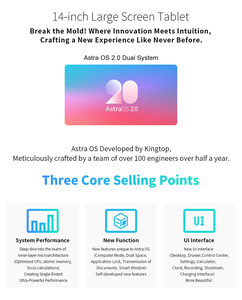 Tablet 2 en 1 de 14 Pulgadas UIS7863 Octa Core <span class=keywords><strong>Android</strong></span> con Doble Espacio para Publicidad, Estudios y Agencias de Marketing, Venta al Por Mayor - Product Image 2