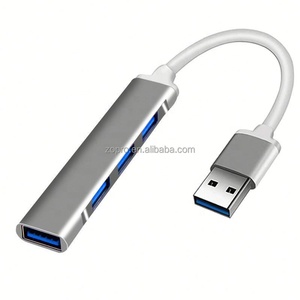 USB Hub 3.0 USB 3.0 HubB 4 Ports Multi-USB Splitter Adapter Aluminum Alloy Suitable Macbook for PC <b>Computer</b> <b>Accessories</b> - Product Image 2