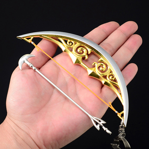 Game <span class=keywords><strong>the</strong></span> Legend <span class=keywords><strong>of</strong></span> <span class=keywords><strong>Zelda</strong></span> <span class=keywords><strong>Breath</strong></span> <span class=keywords><strong>of</strong></span> <span class=keywords><strong>the</strong></span> <span class=keywords><strong>Wild</strong></span> Bow <span class=keywords><strong>of</strong></span> Light Mini Weapon 15cm 80g Metal Model Keyring Keychains - Product Image 2