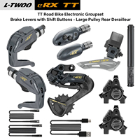 Groupe de transmission électronique L-TWOO ERX TT 2x10 2x12 vitesses pour vélo de triathlon avec freins à disque hydrauliques