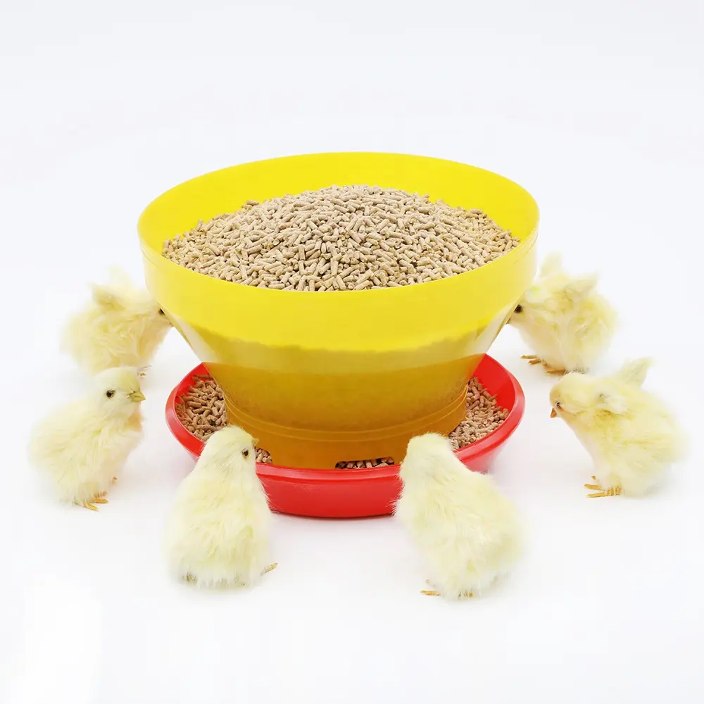 Produsen Profesional 7.5 "H X 11.5" Plastik Panci Pengumpan Unggas untuk Anak Ayam Tua