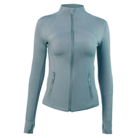 Vestes de sport multicolores légères et ajustées pour femmes, avec fermeture éclair intégrale, pour le yoga, la course à pied, la gym, la remise en forme, vêtements de sport, fabrication en usine