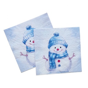 Santian High Quality Printed 3-Ply Cocktail <strong>Paper</strong> <strong>Napkins</strong> Virgin Wood Pulp Disposable for Christmas Parties - Product Image 6
