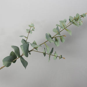 Décor de feuille <span class=keywords><strong>Moey</strong></span> de plante verte d'eucalyptus artificielle en soie de grande taille de haute qualité avec des détails élevés et un effet réaliste - Product Image 4