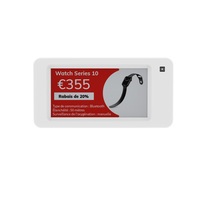 MinewTag Popular ESL 2,66 "3 colores E Ink Labels Epaper Screen Shop Etiqueta de precio digital ESL Etiqueta de estante electrónico para supermercado