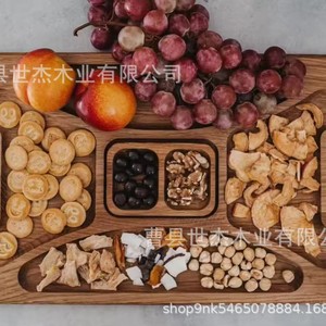 เขียงไม้อะคาเซียสี่เหลี่ยมแผ่นขนมปังผลไม้ชีสอเนกประสงค์ทำเอง - Product Image 4