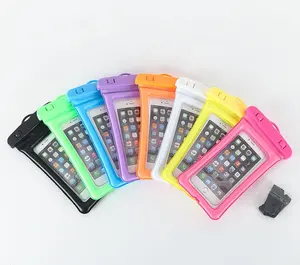 Universal Clear Waterproof Mobile Phone Pouch Pvc Floating Waterproof Cell Phone Case Dry Bag For Mobile With Lanyard