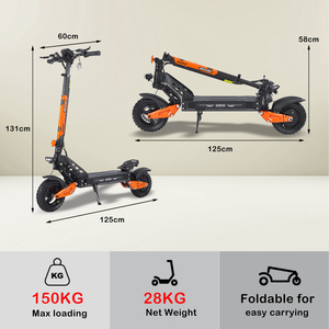 EU/US Warehouse All Terrain Fat Tire High Speed E Scooter Foldable Design 150KG Load Dual Disc Brakes Side <b>Lights</b> J11PLUS Foldab - Product Image 2