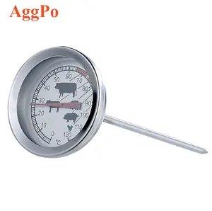 Sıcak satış paslanmaz çelik et termometresi fırın barbekü termometre aletleri mutfak gereçleri ızgara termometresi