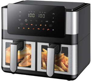 Anbolife Nouvelle Friteuse à Air Double Panier Grande Capacité 8L 9L 10L 12L avec Fenêtre et Affichage Numérique Freidora De Aire <span class=keywords><strong>Ninja</strong></span> |   OEM/ODM - Product Image 3