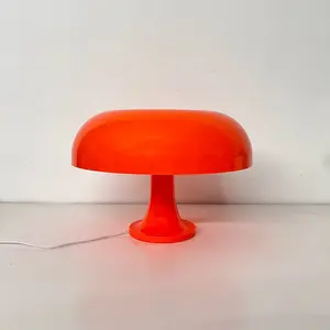 Hotel Bedroom Bedside Living Room Decoration Retro Lighting Modern Desk Light Led Orange Mushroom Dimmable Donut Table Lamp