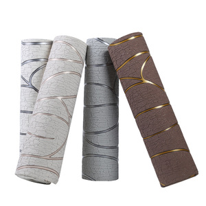 Samt Tapete Wand beschichtung Rollen 3D PVC Tapete Wildleder Wand Wohnkultur 3D Wand verkleidung Classic Textile Wallpaper - Product Image 3